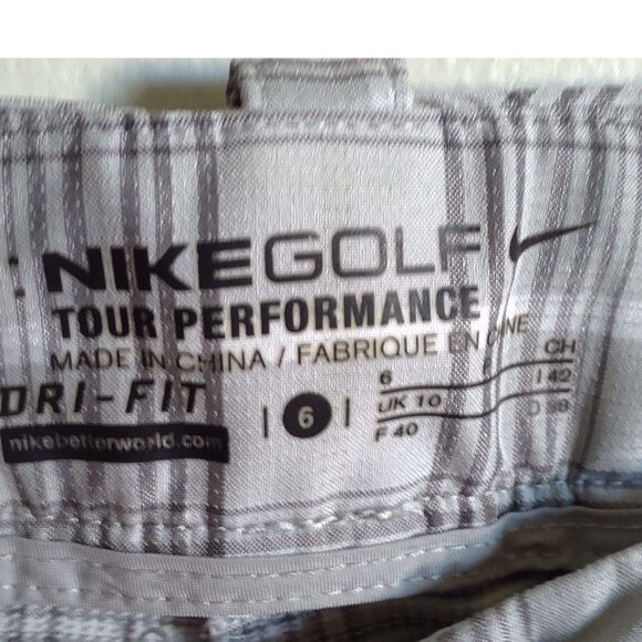 Women's Nike Golf Dri-Fit Plaid Pants - Size 6P‎ - Picture 5 of 7